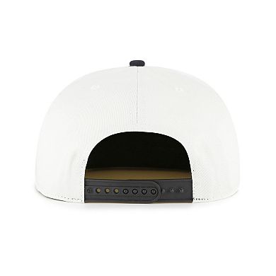 Men's '47 White/Black Houston Astros Foundation Captain Snapback Hat