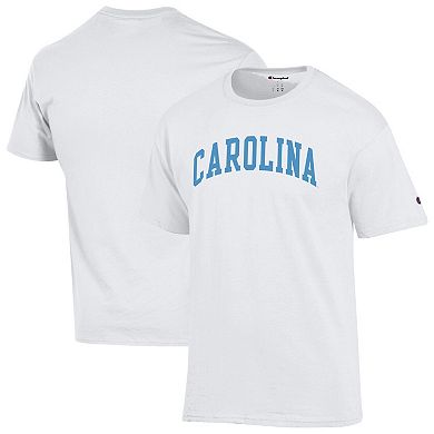 Men's Champion White North Carolina Tar Heels Basic Arch T-Shirt
