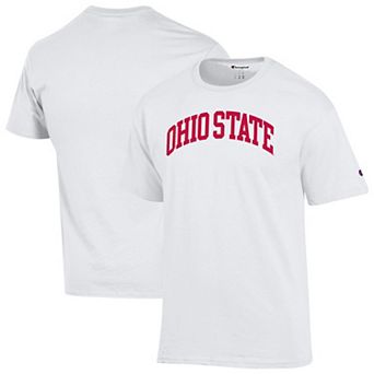Men's Champion White Ohio State Buckeyes Basic Arch T-Shirt