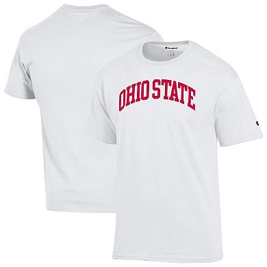 Men's Champion White Ohio State Buckeyes Basic Arch T-Shirt