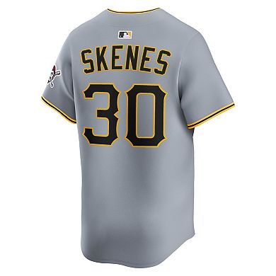 Men's Nike Paul Skenes Gray Pittsburgh Pirates Road Limited Player Jersey