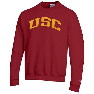 Men's Champion Cardinal USC Trojans Basic Arch Fleece Pullover Sweatshirt