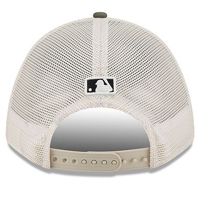Men's New Era Light Beige/Olive Los Angeles Dodgers 2025 Armed Forces Day 9FORTY M-Crown A-Frame Adjustable Hat