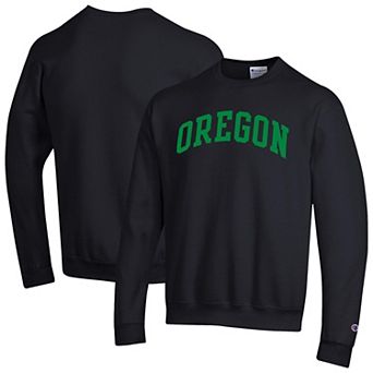 Men's Champion Black Oregon Ducks Basic Arch Fleece Pullover Sweatshirt