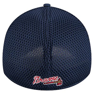 Men's New Era Navy Atlanta Braves Subtle Camo 39THIRTY Flex Hat