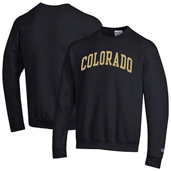 Men's Champion Black Colorado Buffaloes Basic Arch Fleece Pullover Sweatshirt