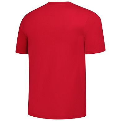 Men's Fanatics Scarlet San Francisco 49ers Blocked T-Shirt