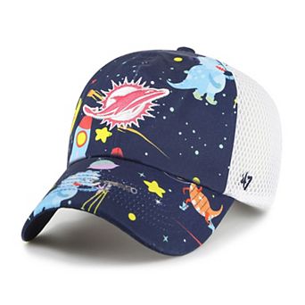 Youth��'47 Navy Miami Dolphins Space Dino Adjustable Trucker Hat