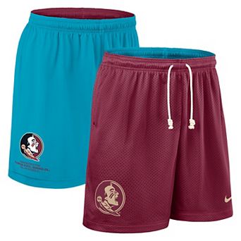 Men's Nike Garnet/Turquoise Florida State Seminoles 2025 Sideline Reversible Performance Shorts