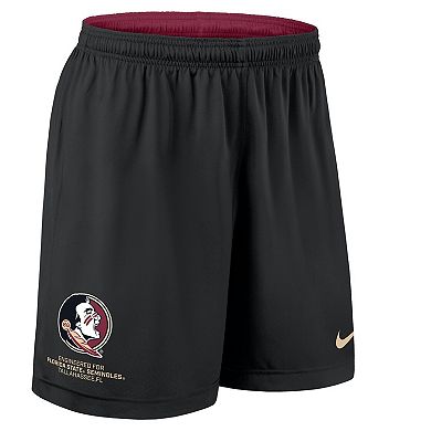 Men's Nike Garnet/Black Florida State Seminoles 2025 Sideline Reversible Performance Shorts