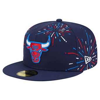 Men's�New Era Navy Chicago Bulls Americana Fireworks 59FIFTY Fitted Hat