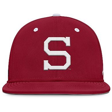 Men's Nike Cardinal Stanford Cardinal On-Field Dugout True Performance Fitted Hat