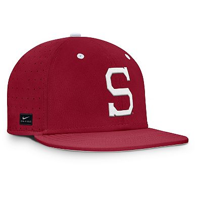 Men's Nike Cardinal Stanford Cardinal On-Field Dugout True Performance Fitted Hat