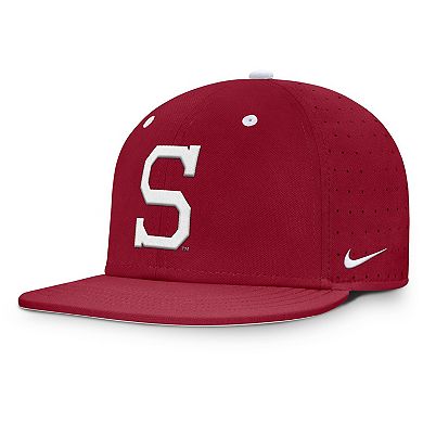 Men's Nike Cardinal Stanford Cardinal On-Field Dugout True Performance Fitted Hat