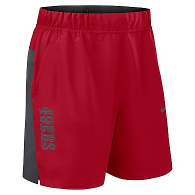 Men's Nike Scarlet San Francisco 49ers Woven Victory Performance Shorts