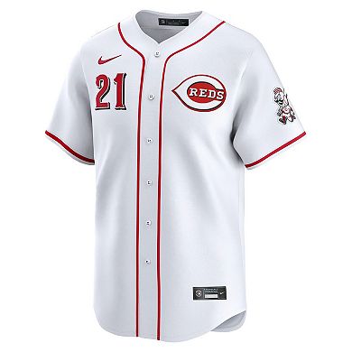 Men's Nike Hunter Greene White Cincinnati Reds Home Limited Player Jersey