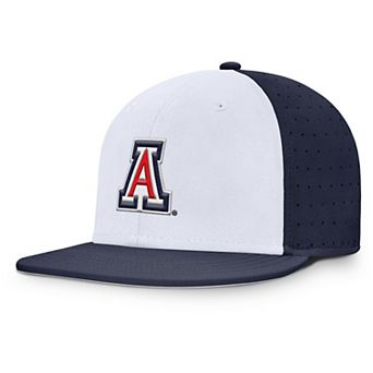 Men's Nike White/Navy Arizona Wildcats On-Field Dugout True Performance Fitted Hat