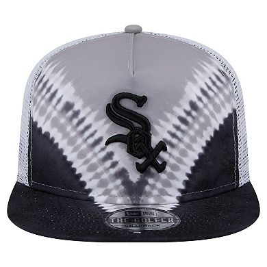 Men's New Era Chicago White Sox Tie-Dye Golfer Trucker Adjustable Hat