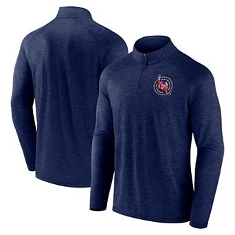 Men's Fanatics Alexander Ovechkin Navy Washington Capitals NHL All-Time Leading Goal Scorer GR8 895 Quarter-Zip Top