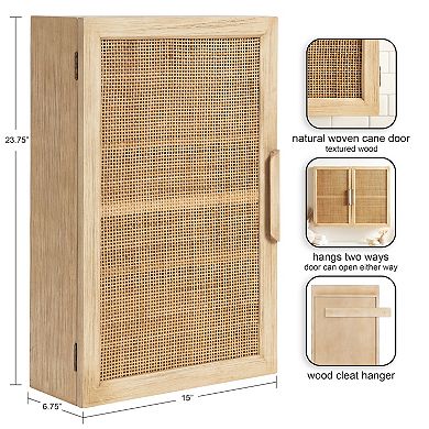 Ori Rattan Wall Cabinet