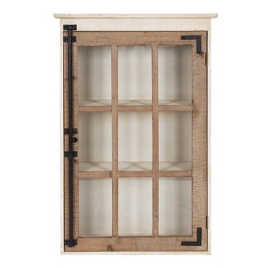 Hutchins Decorative One Door Wood Wall Cabinet