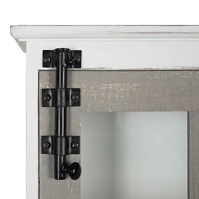 Hutchins Decorative 2 Drawer Wood Wall Cabinet