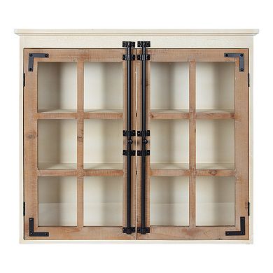 Hutchins Decorative Two Door Wood Wall Cabinet