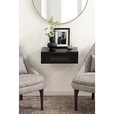 Ori Floating Side Table Rattan