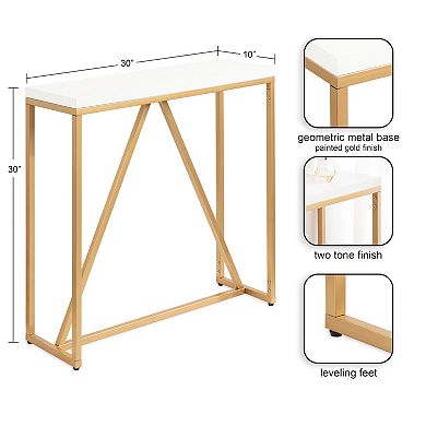 Kaya Wood and Metal Console Table