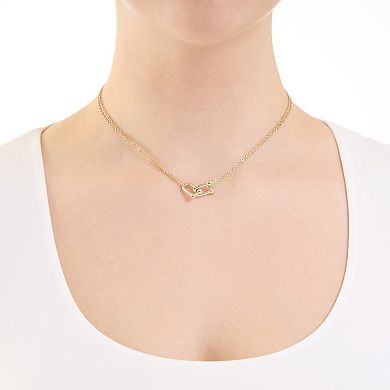Athra NJ Inc 14k Gold Flash Plated Double Cable Chain Necklace