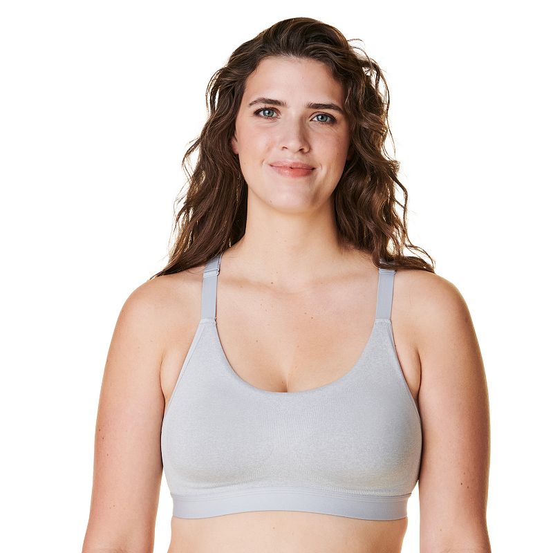 Bravado Designs Light Impact Sports Bra, Women's, Size: XXL, Gray Grey