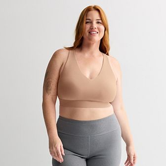 Plus Size Tek Gear® Ultrastretch Medium Support V-Neck Sports Bra