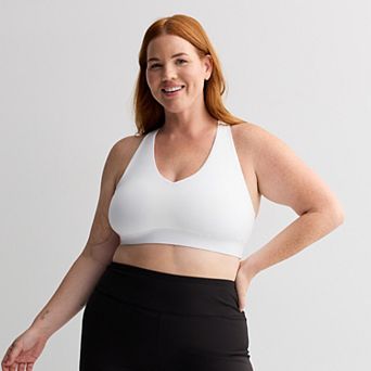 Plus Size Tek Gear® Ultrastretch Medium Support V-Neck Sports Bra