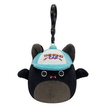 Stranger Things Little Plush 3.5-inch Squishmallows Thinking Cap Bat Keychain Clip