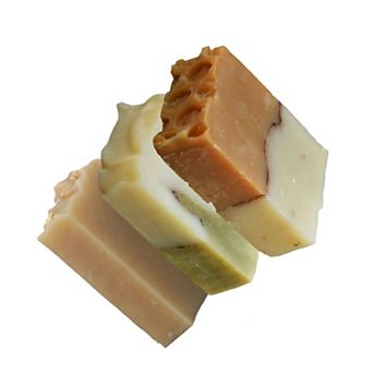 Natural Handmade Bar Soap 3-Pack Gift Box Oats and Honey, Tea Tree, Donkey Milk, Gift For Her