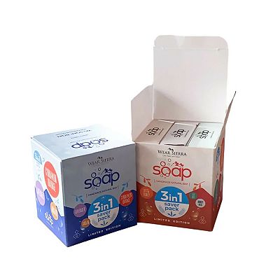 Natural Handmade Bar Soap 3-Pack Gift Box Oats and Honey, Tea Tree, Donkey Milk, Gift For Her