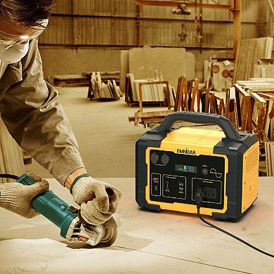Mondawe 300W Portable Power Station 299Wh Solar Generator with AC Outlet and 100W Solar Panels