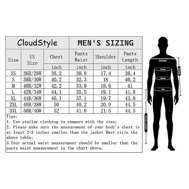Men’s 3 pc Stripe Tux Set 2-Button Center Vent Blazer, Vest & Pants