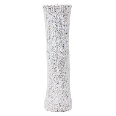 Women's Pretty Metallic Glitter Plush Crew Sock