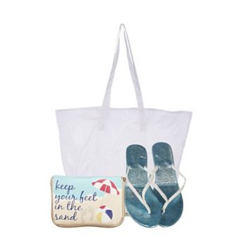 Keep Your Feet In The Sand Foldable Flats Pouch Set