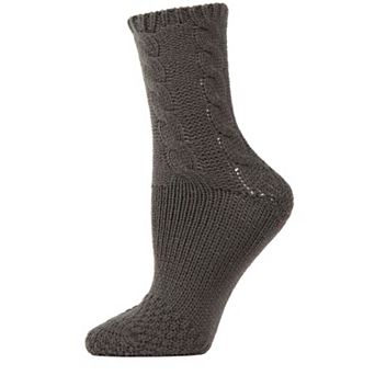 Women's Thick Cable Sweater Knit Cozy Soft Crew Sock