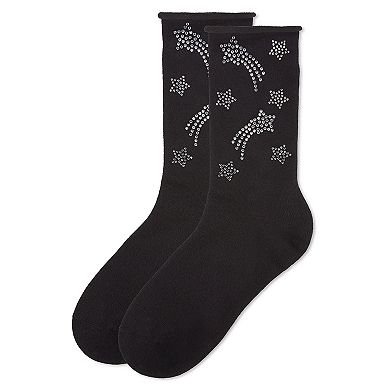 Women's Star Fashion Cotton Blend Crew Sock