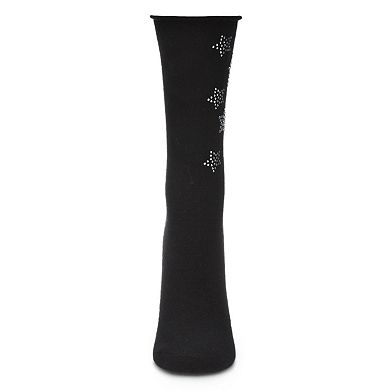 Women's Star Fashion Cotton Blend Crew Sock