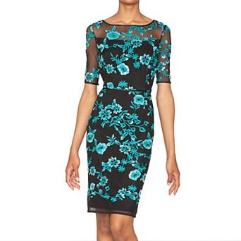 Women's Focus By Shani Embroidered Sheath Dress