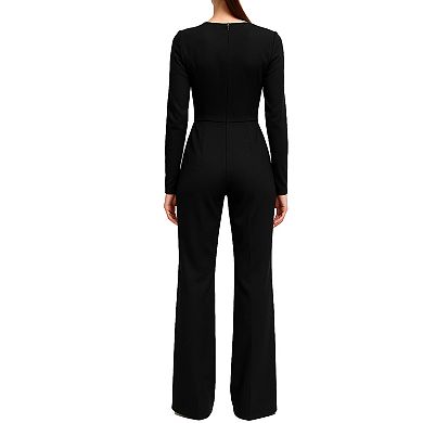 Women's Focus By Shani Bow Trim Jumpsuit