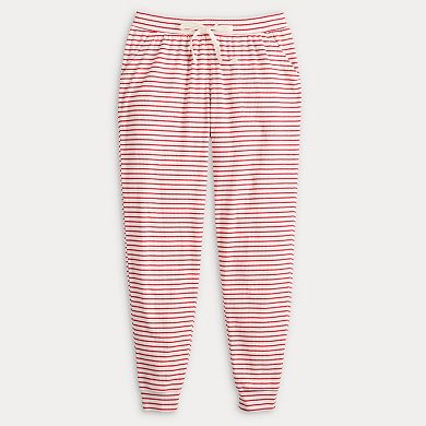 Women's Sonoma Goods For Life® Ribbed Cuffed Holiday Pajama Pants