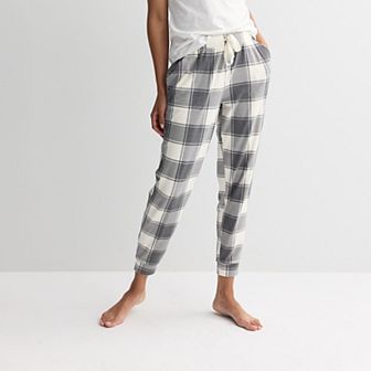 Women's Sonoma Goods For Life® Ribbed Cuffed Holiday Pajama Pants