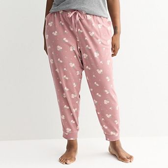 Plus Size Sonoma Goods For Life® Ribbed Cuffed Pajama Pants