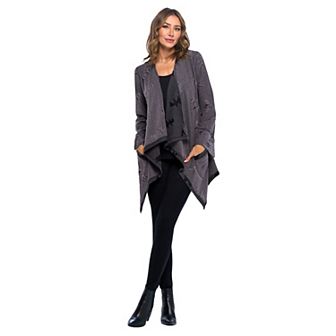 Women's Open Front Cardigan With Pockets