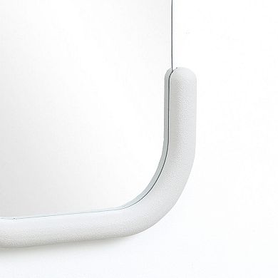 LuxenHome White C-Frame Accent and Vanity Wall Mirror